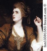 Tragic Art Print - Sarah Siddon As The Tragic Muse. Detail