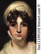 1798 Oil On Canvas Tate Gallery Art Print - Sarah Siddons. Detail
