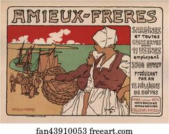 Sardine Art Print - Sardines Amieux