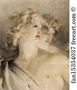 Fallen Angel Art Print - Satan As A Fallen Angel