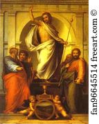 Oil On Wood Palazzo Pitti Art Print - Savior Of The World