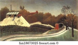 Outskirts Art Print - Saw Mill, Outskirts Of Paris