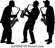 Free art print of Man saxophonist playing saxophone player silhouette ...