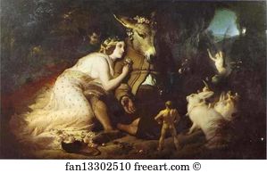 Melbourne Art Print - Scene From "a Midsummer Night's Dream": Titania And Bottom