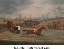  Art Print - Scenes From A Steeplechase: Near The Finish