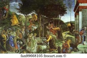 1481 1482 Fresco Sistine Chapel Art Print - Scenes From The Life Of Moses