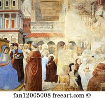 220 X 230 Cm Apsidal Chapel Of Sant Agostino Art Print - Scenes With St. Ambrose