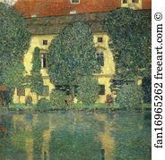 1910 Art Print - Schloss Kammer On The Attersee