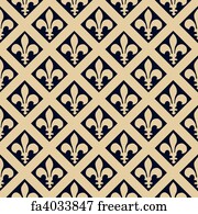 Free art print of Quebec fleur-de-lys. Glossy illustration showing the ...