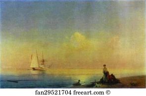 Calm Art Print - Seashore. Calm