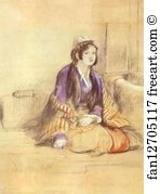 Sir David Wilkie Art Print - Seated Lady Of Constantinople
