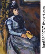 Seated Woman Art Print - Seated Woman In Blue