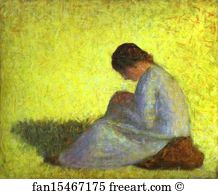 Seated Woman Art Print - Seated Woman