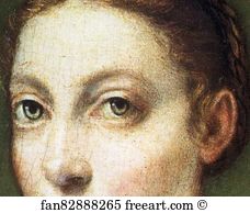 12 Art Print - Self-Portrait. Detail