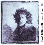 2nd Art Print - Self-Portrait Open-Mouthed