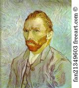 Saint Art Print - Self-Portrait. Saint-Rémy