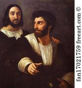 1517 Art Print - Self-Portrait With A Friend