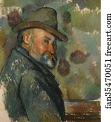 Self Portrait With A Hat Art Print - Self-Portrait With A Hat