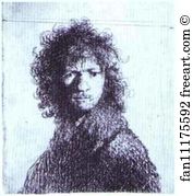 1st State Rijksmuseum Art Print - Self-Portrait With Knitted Brows