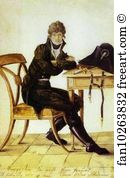 Count Art Print - Self-Portrait