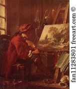 Oil On Canvas Louvre Art Print - Self-Portrait