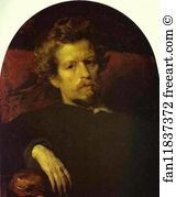 Oil On Cardboard The Tretyakov Gallery Art Print - Self-Portrait