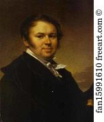 Vasily Tropinin Art Print - Self-Portrait