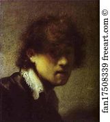 Oil On Wood Alte Pinakothek Art Print - Self-Portrait