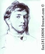 On Paper The Russian Museum Art Print - Self-Portrait