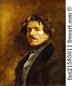 Eugene Delacroix Art Print - Self-Portrait