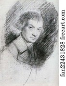 Graphite On Paper Art Print - Self-Portrait