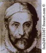 Blue Art Print - Self-Portrait