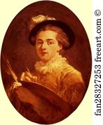 Jean Honoré Fragonard Art Print - Self-Portrait