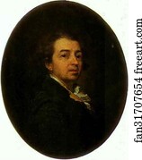 Dmitry Levitzky Art Print - Self-Portrait