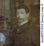 Gouache On Paper The Russian Museum Art Print - Self-Portrait