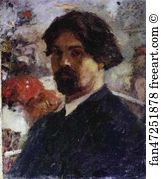 1894 Oil On Canvas Private Collection Art Print - Self-Portrait