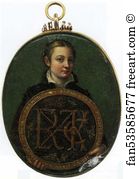 Miniature Art Print - Self-Portrait