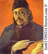 1891 Oil On Canvas Private Collection Art Print - Self-Portrait