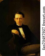 Vasily Perov Art Print - Self-Portrait