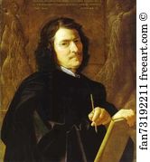 Nicolas Poussin Art Print - Self-Portrait