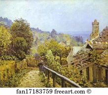 Mi Art Print - Sentier De La Mi-Côte, Louveciennes