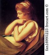 Contemplating Art Print - Serena In Contemplation