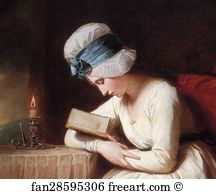 Serena Art Print - Serena Reading. Detail