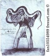 Presumed Art Print - Serpiente De 4 Bares En Bordeaux (4 Yard Long Snake In Bordeaux)
