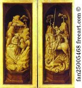 Sforza Art Print - Sforza Triptych. St. Jerome And St. George. The Exterior