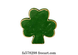 Free art print of Shamrock. Shamrock on White Background | FreeArt