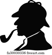 Free art print of Sherlock holmes silhouette. Sherlock holmes ...