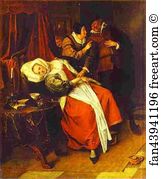Sick Art Print - Sick Woman And A Doctor