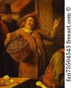 The Marriage Contract Art Print - Signing Of A Marriage Contract. Detail