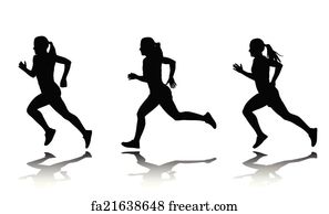 Free Art Print Of Man Runner Sprinter Silhouette One Caucasian Man Running Sprinting Jogging In Silhouette Studio Isolated On White Background Freeart Fa16185741